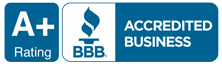 BBB Accredited Business - A+ Rating
